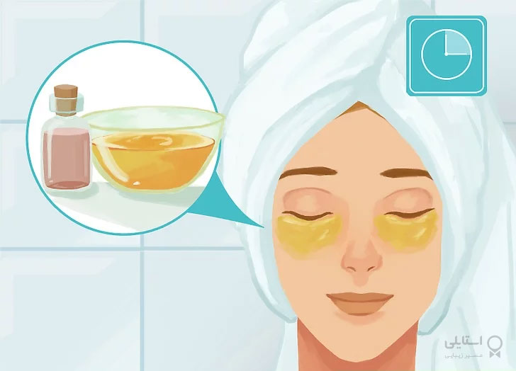استفاده از مخلوط عسل با زردچوبه زیر چشم