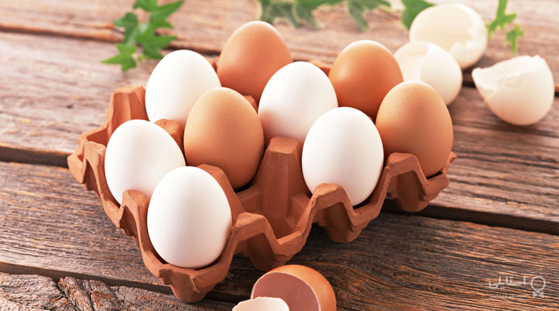 تخم مرغ برای تقویت مژه