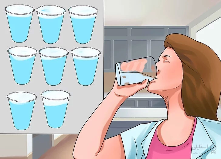 نوشیدن 8 لیوان آب در روز