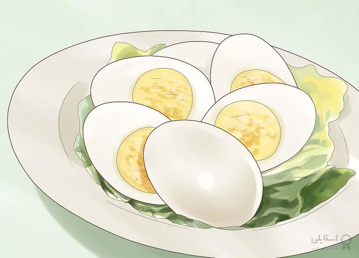 تخم مرغ پخته شده