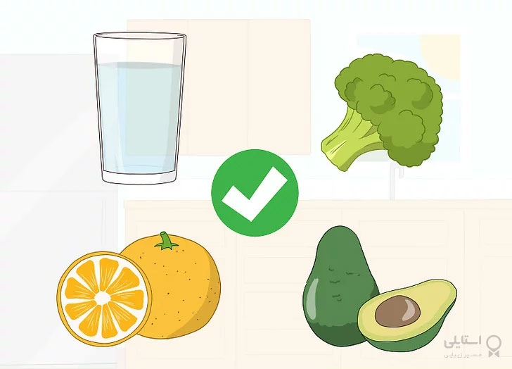 نوشیدن آب - سبزیجات - میوه