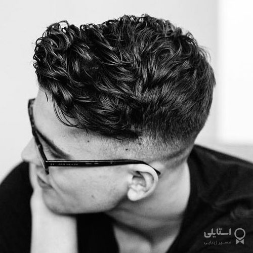 مدل آلمانی حجیم و کوتاه + فرق کج + محو کردن زیاد