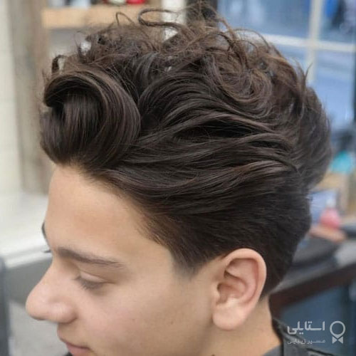 مدل موی متوسط، بهم ریخته و حالت‌دار