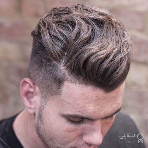 مدل موی حالت‌دار دور کوتاه + کوتاهی از زیر