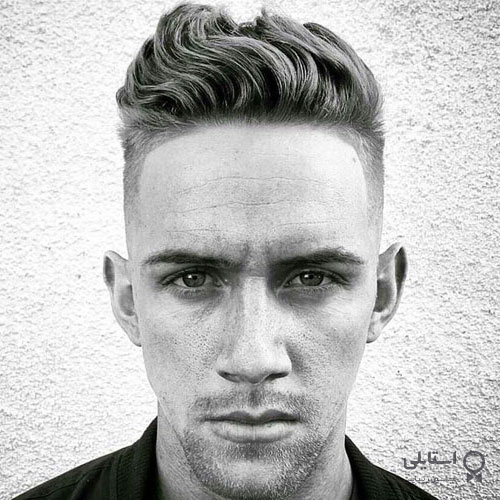 مدل موی حجیم شده در بالا + از بغل کوتاه کردن + مرتب کردن