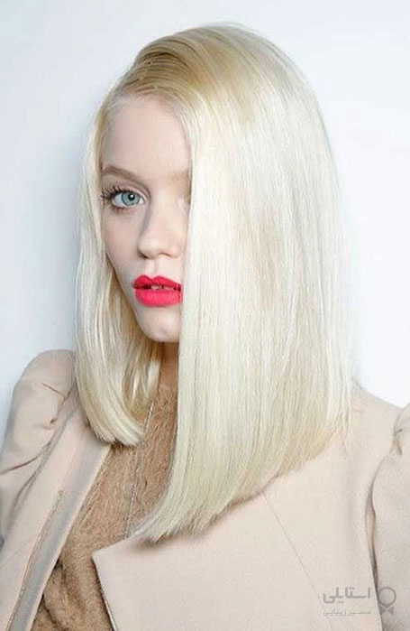 مدل موی متوسط با کوتاهی نامتقارن