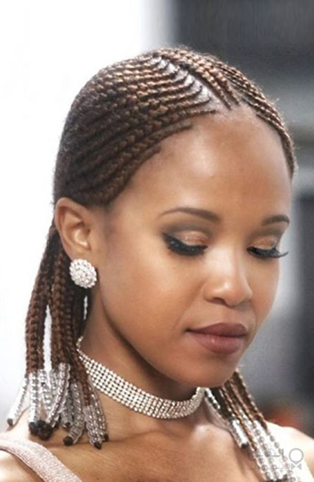 گیس محکم آفریقایی برای موی متوسط