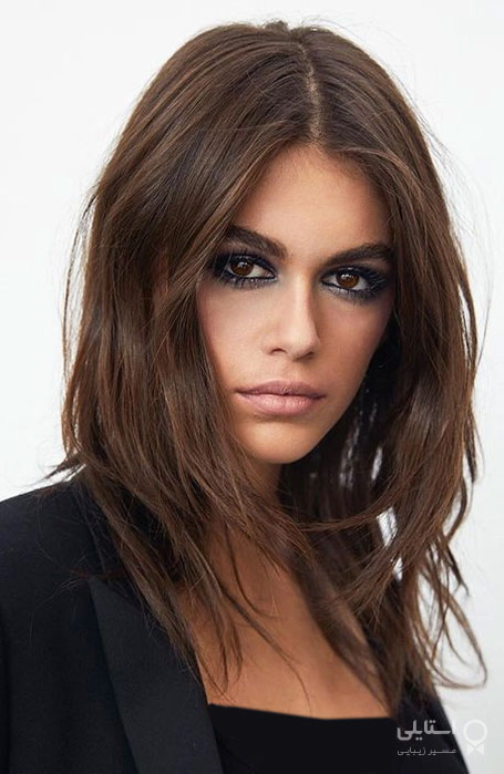 مدل موی متوسط تیره