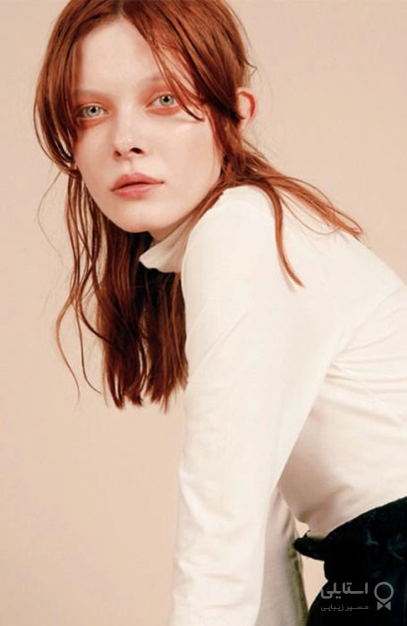 مدل موی قرمز متوسط