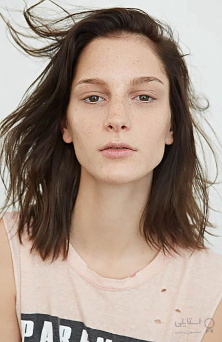 مدل موی متوسط برای موهای صاف