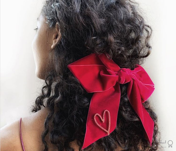 مدل مو بسته شده در پشت با پاپیون