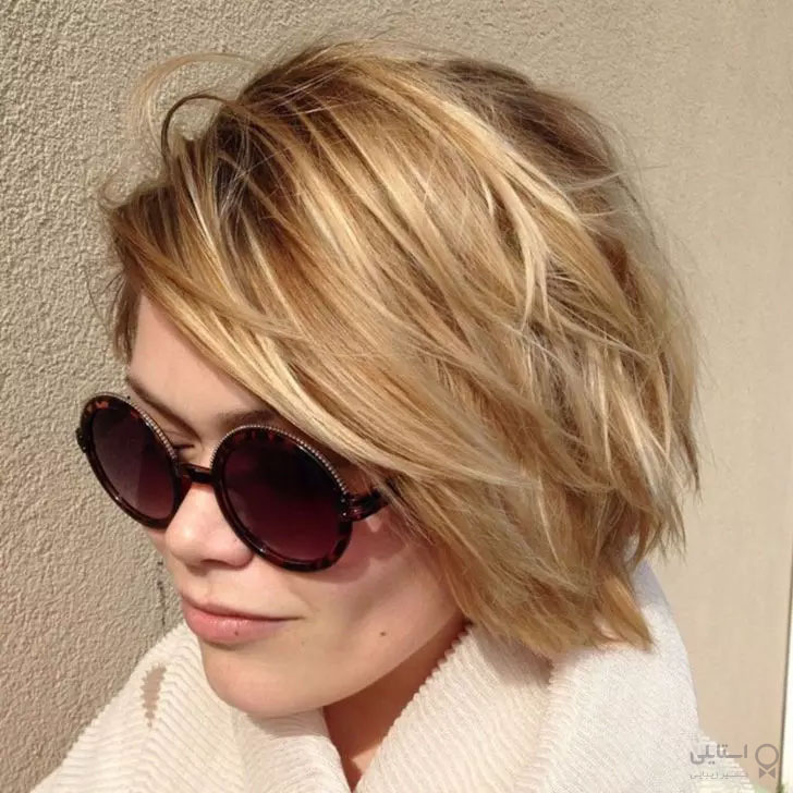 مدل موی باب مدرن بلوند