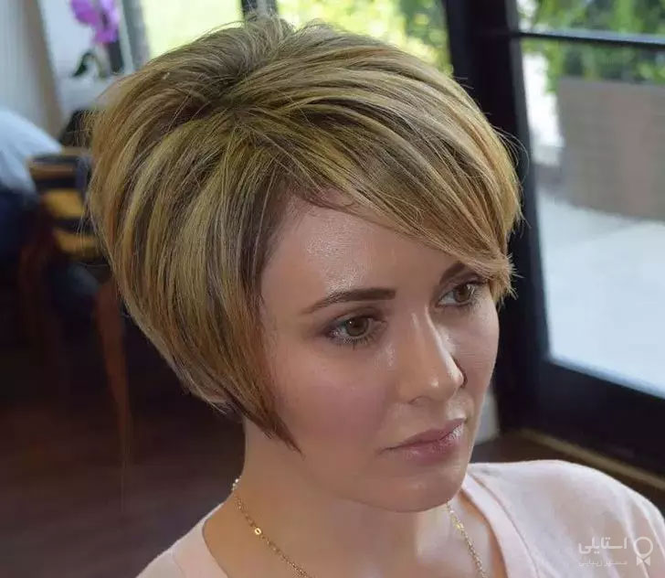 مدل موی  باب با برش مستقیم