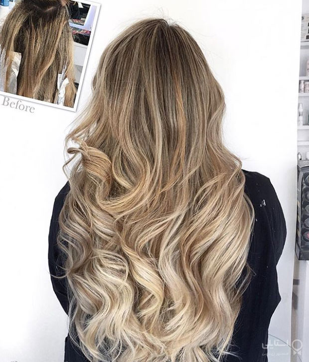 آمبره قهوه‌ای به بلوند