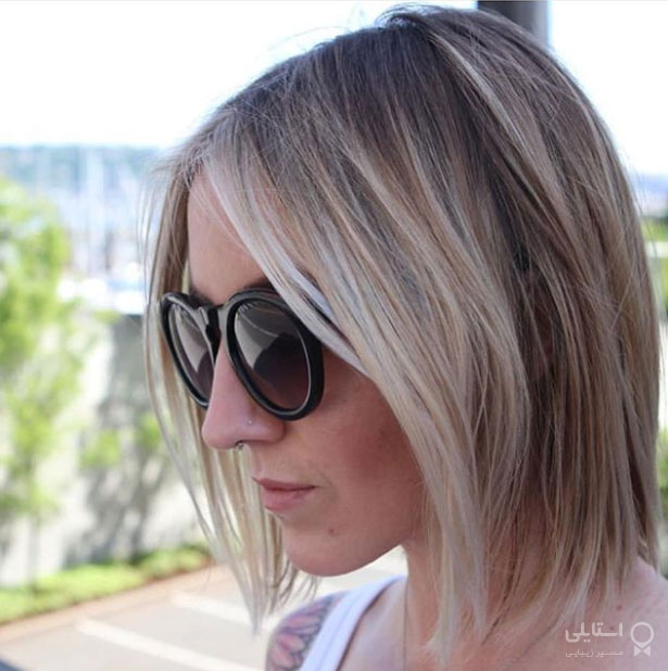 مدل موی باب با بالیاژ