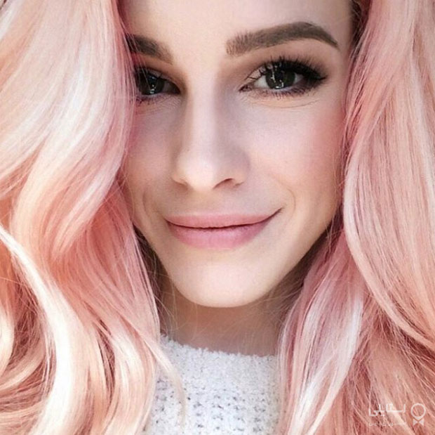 آمبره بلوند و صورتی / ایده‌های رنگ موی آمبره