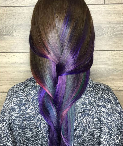  آمبره دم طاووسی / ایده‌های رنگ موی آمبره