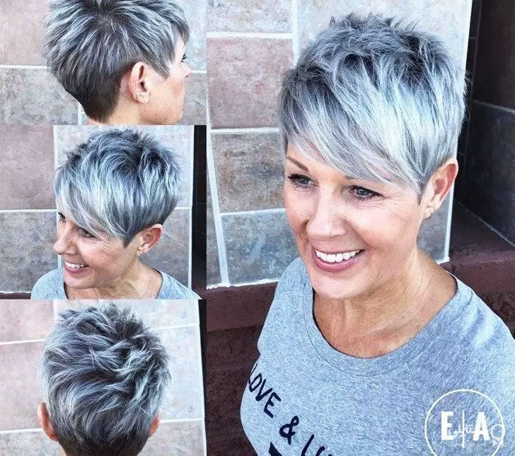 مدل مو پیکسی رو به بالا