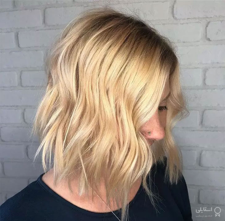 موی لخت تا روی شانه