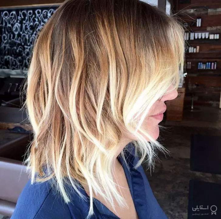 مدل مو لاب آشفته با آمبره