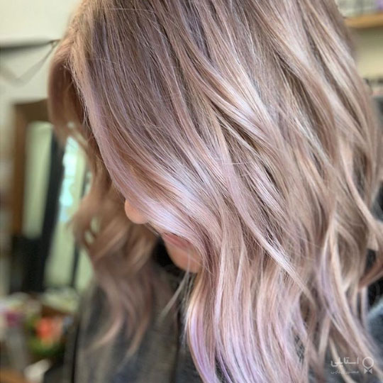 رنگ بلوند دودی شامپاینی