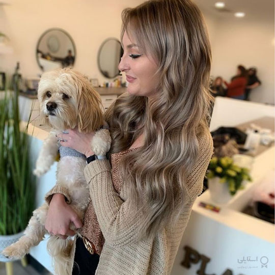 نگ بلوند دودی مایل به صورتی