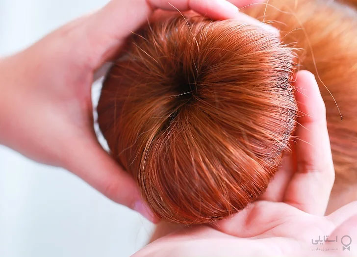 بستن مو به روش گوجه ای