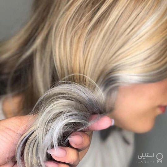 موی خاکستری ترند سال 2020 - آمبره خاکستری