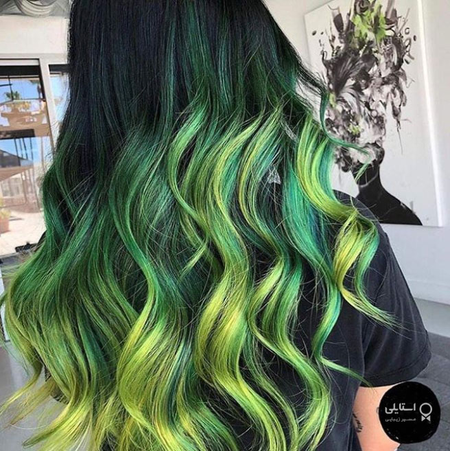 هایلایت زرد و سبز