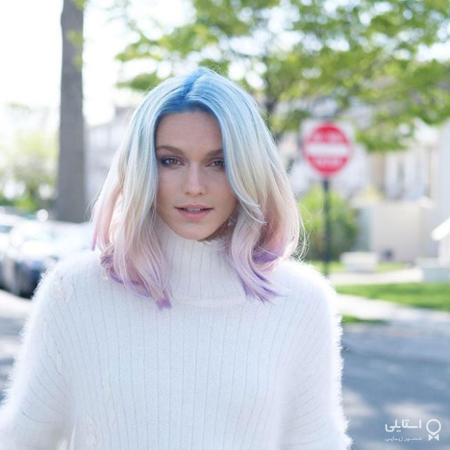 هایلایت موی پشمکی