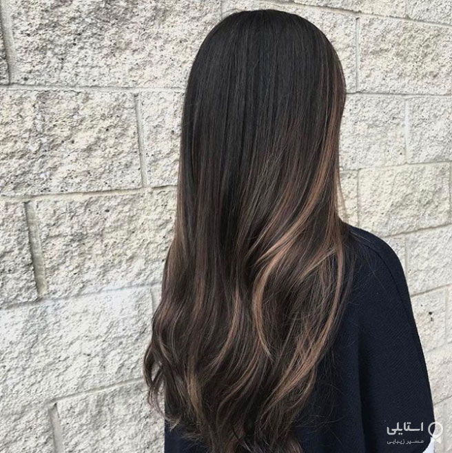 هایلایت بژ روی زمینه قهوه‌ای  