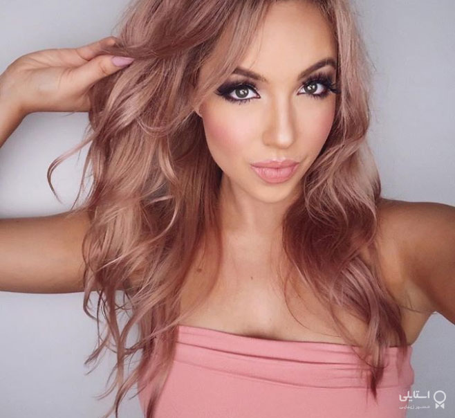 رنگ مو رزگلد متالیک