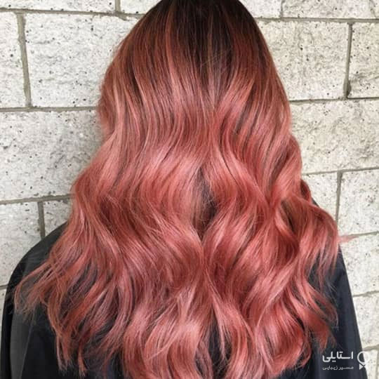 رنگ مو رزگلد تیره