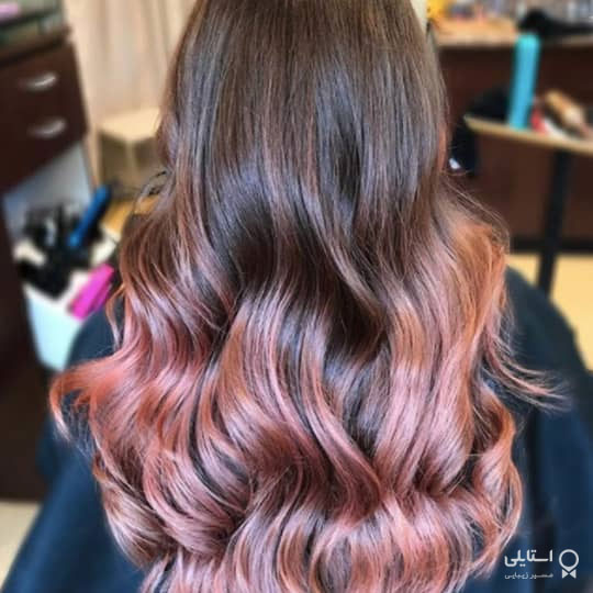 رنگ مو آمبره رزگلد