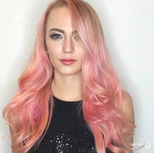 رنگ مو رزگلد الماسی