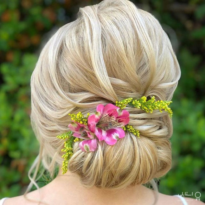 موی نیمه جمع و شینیون برای موهای نازک