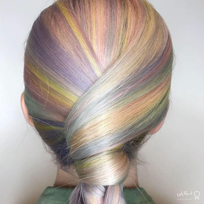 موی نیمه جمع و شینیون برای موهای نازک - موی ضربدری صاف و لطیف