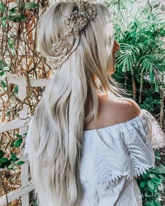 موی نیمه جمع و شینیون برای موهای نازک