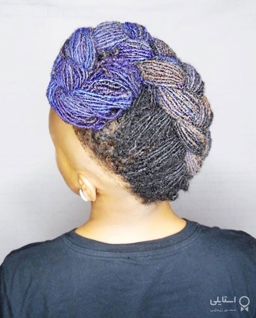 مدل موی شینیون با گیس - موی جمع گیس شده برعکس