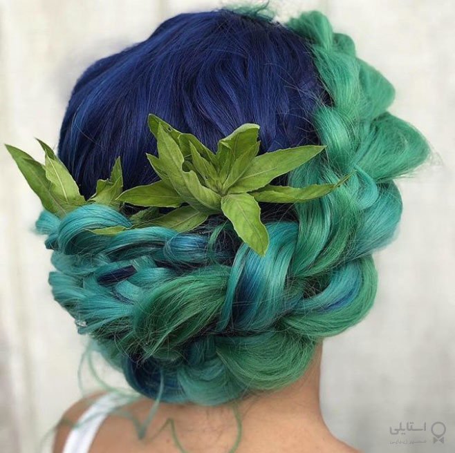 مدل موی شینیون با گیس - گیس دختر روستایی