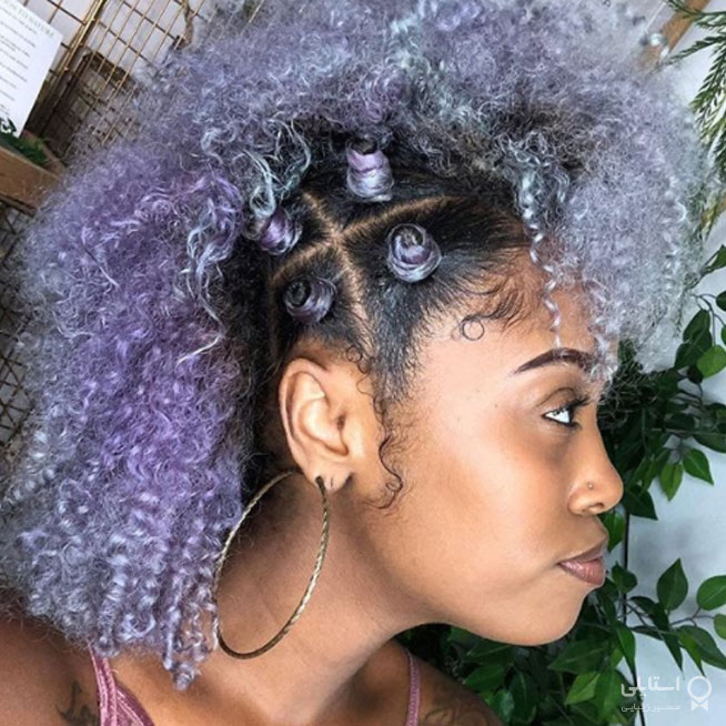 مدل رنگ موی هولوگرافیکی که باعث می شود ظاهری رنگین کمانی داشته باشید - رنگ موی آبی ارغوانی