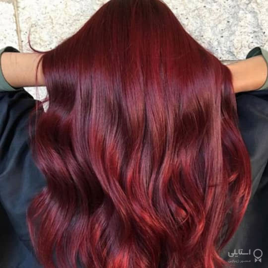 رنگ موی قرمز بورگاندی