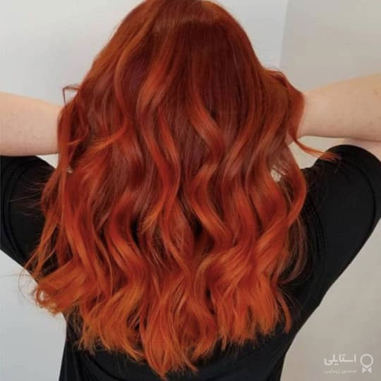 رنگ موی نارنجی خونی