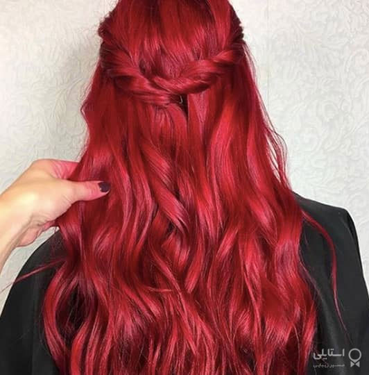رنگ موی قرمز جیغ