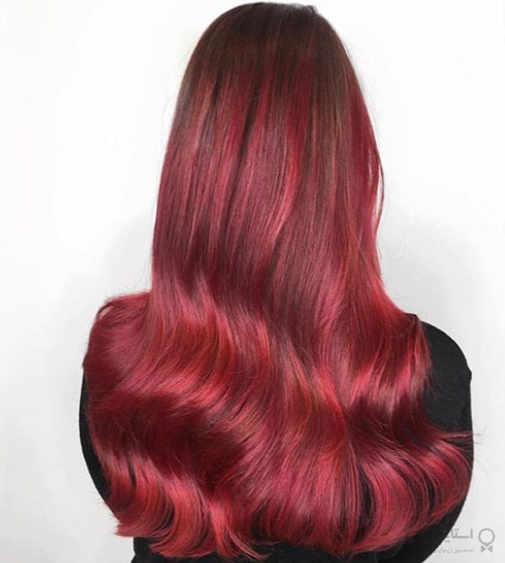 رنگ موی قرمز مخملی