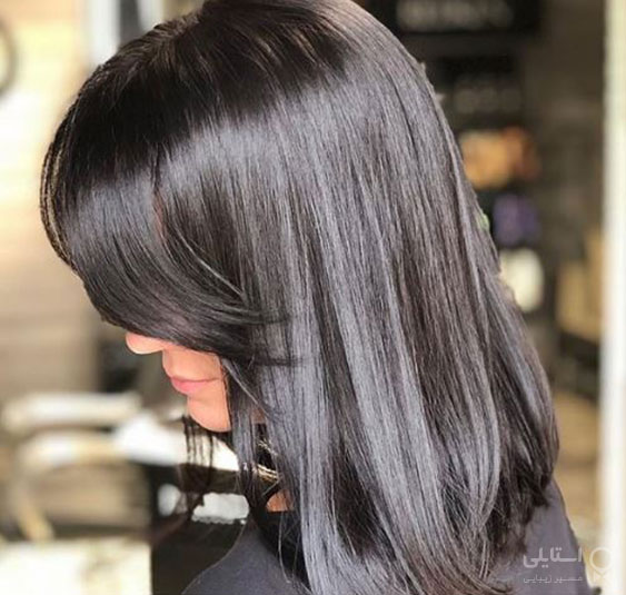 رنگ موی قهوه‌ای خاکستری براق