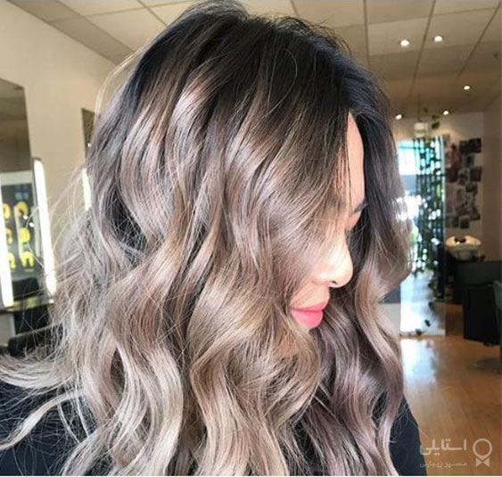 رنگ موی کاراملی خاکستری