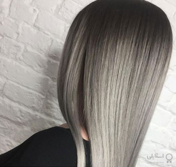 ترکیب رنگ موی تافی و خاکستری