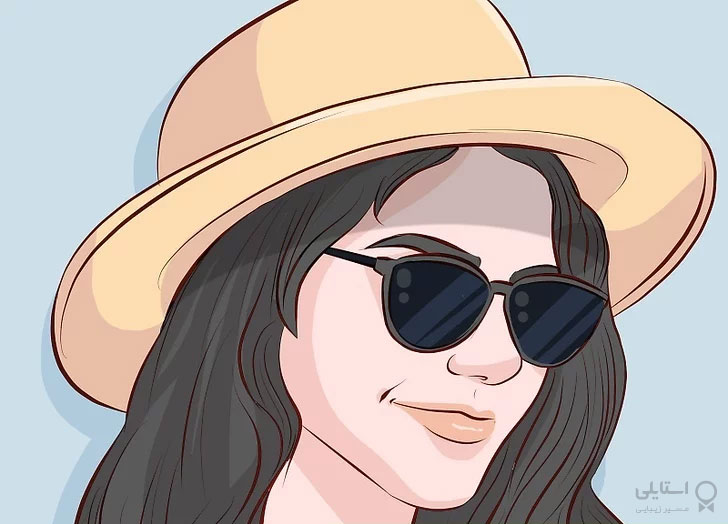 در روزهای آفتابی خودتان را با لباس، عینک آفتابی و کلاه بپوشانید