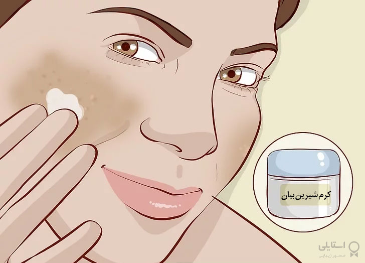  از کرم شیرین بیان برای لکه‌های تیره پوست استفاده کنید